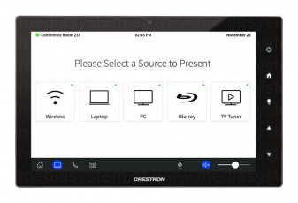 Crestron TSW-1060-B-S 10 " Multimediales Bedienmedium, schwarz